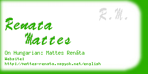 renata mattes business card